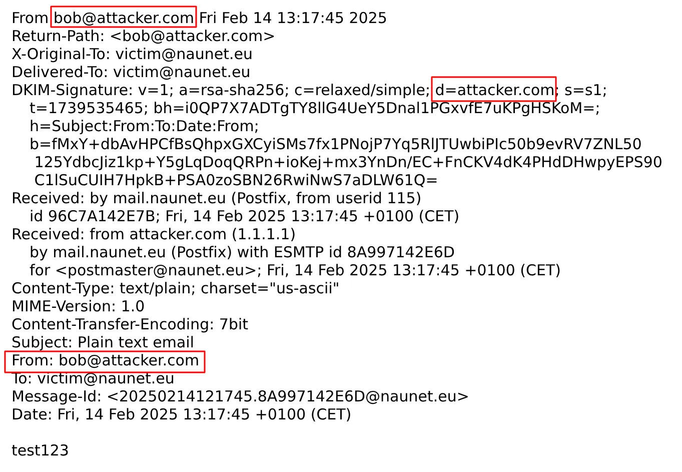 A DMARC domainilleszkedésének ellenőrzése a levél From fejlécéhez képest